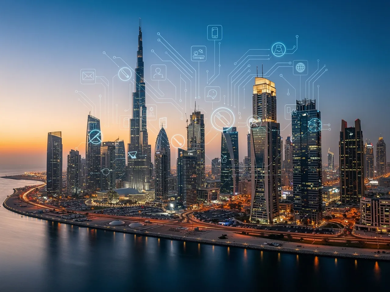 Dubai skyline symbolizing secure New York LED SS operations